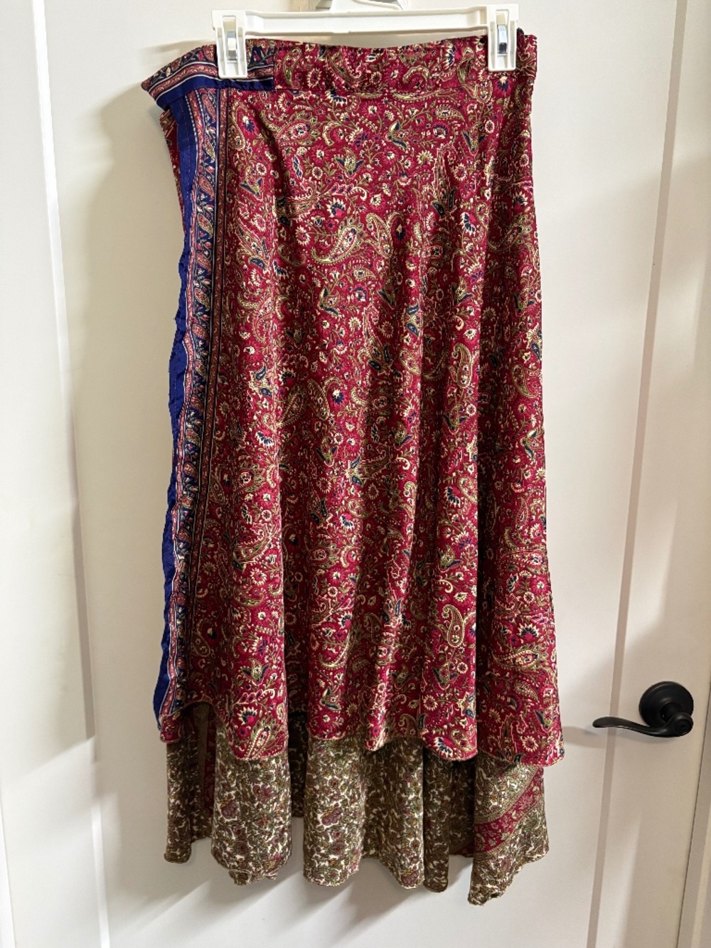 Sari style wrap skirt